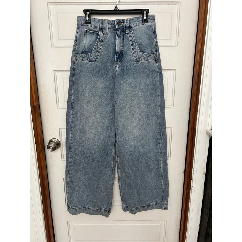 Alab Jeans Jnco Style Wide Leg Baggy Skater Grunge Y2K Size 26 2 Great Condition